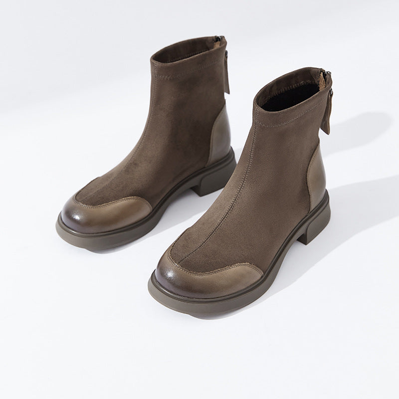 Women's Martin For Skinny Thick Bottom Elastic Boots