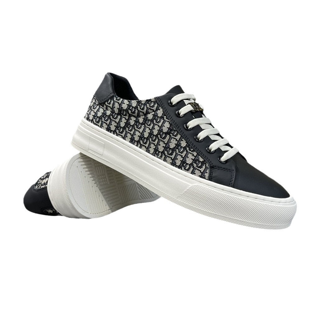 Men's Trendy Genuine Breathable Cloth Light Luxury Men's Board Shoes