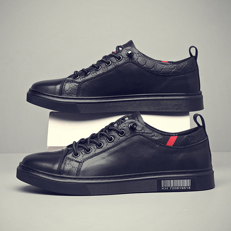 Men's Top Layer Cowhide Genuine Breathable Fashion Sneakers