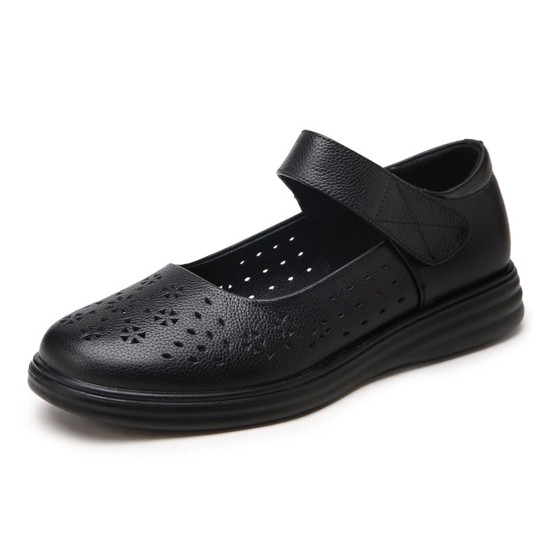 Women's Mom Summer Hollow Breathable Flat Plus Sandals