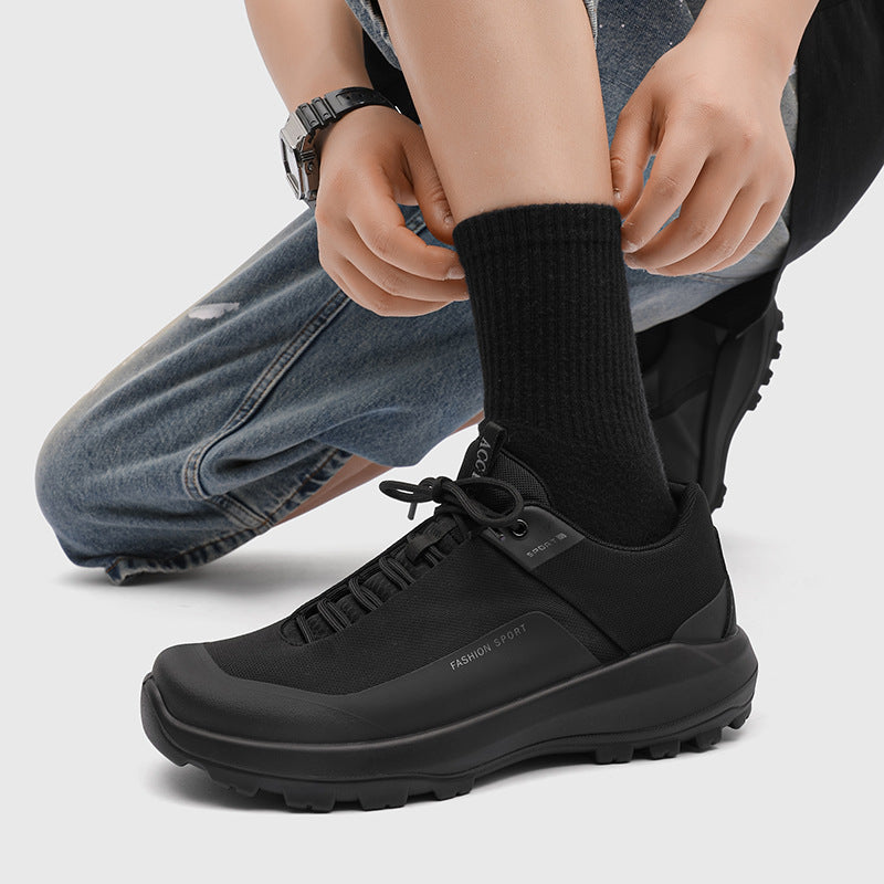 Men's Spring Platform Tide Versatile Breathable Mesh Sneakers