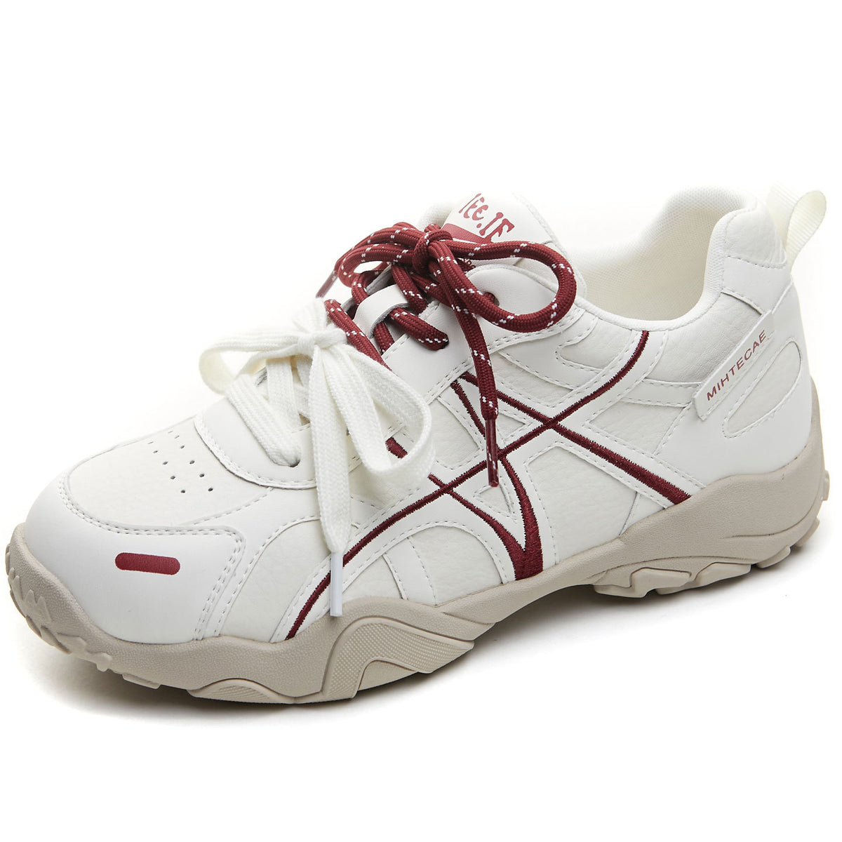 Spring Elevator Wild Soft Bottom Running Thick German Training Embroidery Women's Sports Shoes
