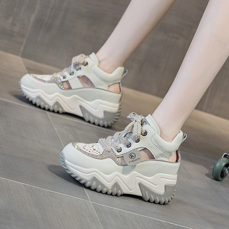 Women's Dad Summer Lightweight Height Increasing Insole Casual Shoes