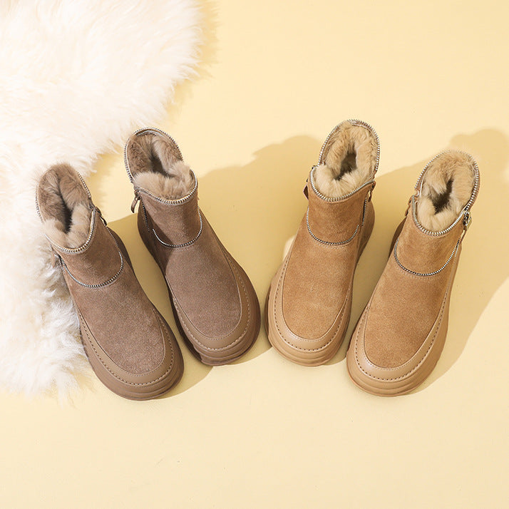 Winter Thick Veet Fashion Warm Short Snow Boots