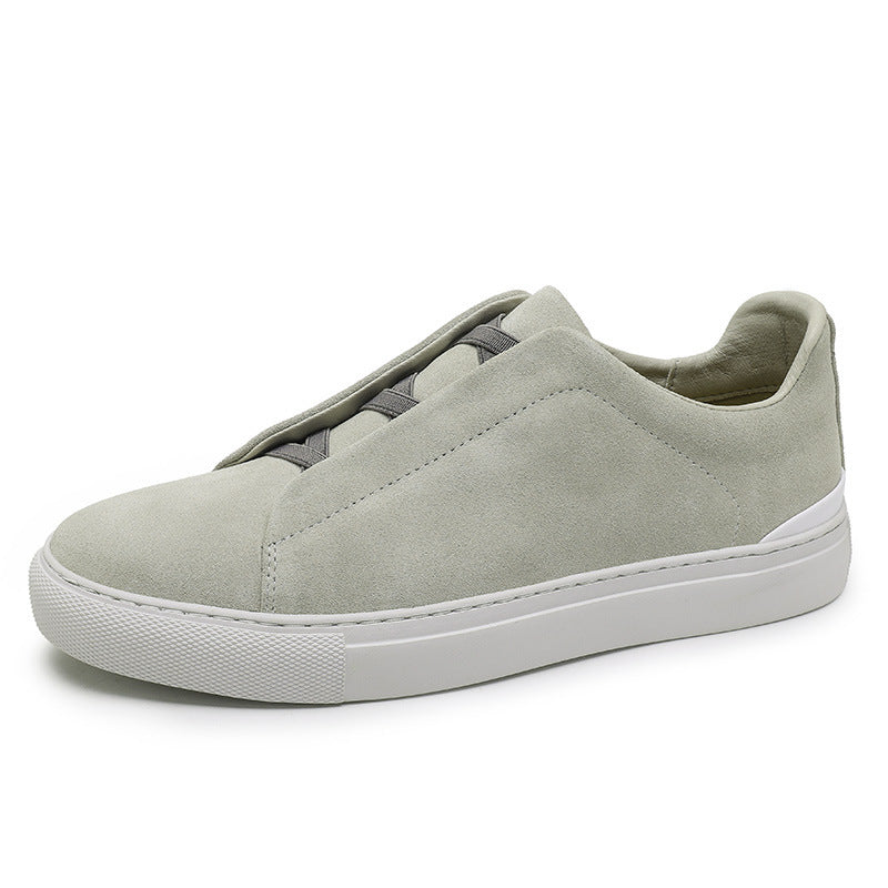 Men's Layer Cowhide Four Korean Versatile Personality Sneakers
