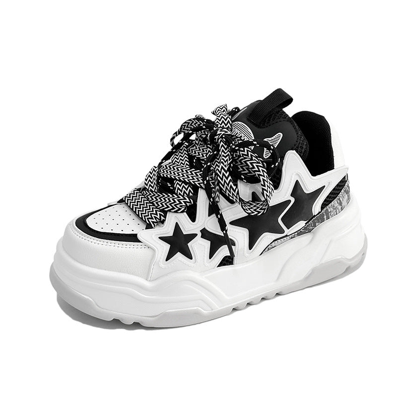 Men's Design Platform Height Increasing Bread National Casual Shoes