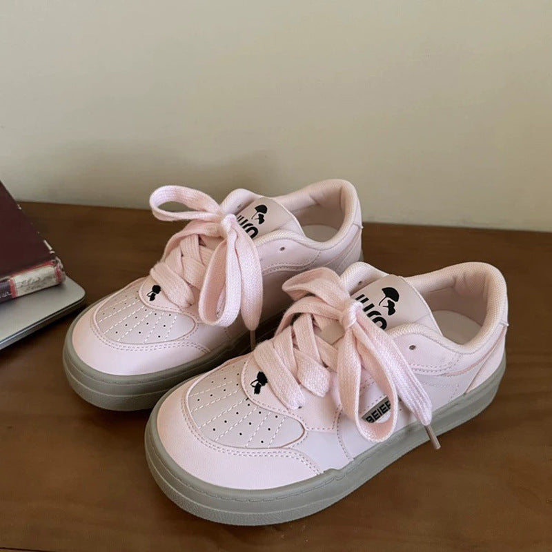 Women's Platform White Cover Autumn Versatile Niche Big Sneakers