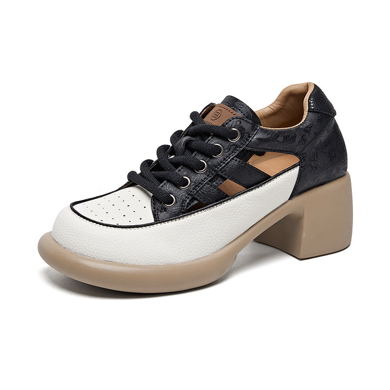 Women's Dress Breathable French Style Beautiful High-heeled Casual Shoes