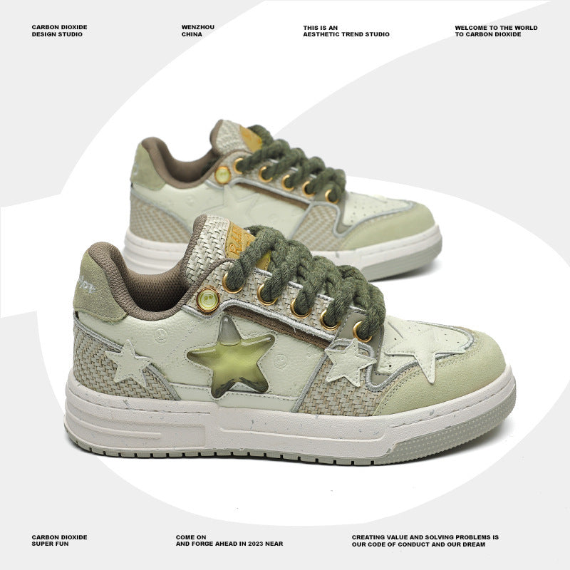 Women's & Men's Platform Height Increasing Niche Hip Hop Sneakers