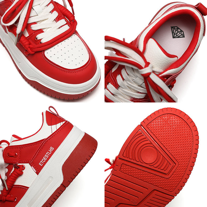 Spring Bright Color Board Versatile Thick Sneakers