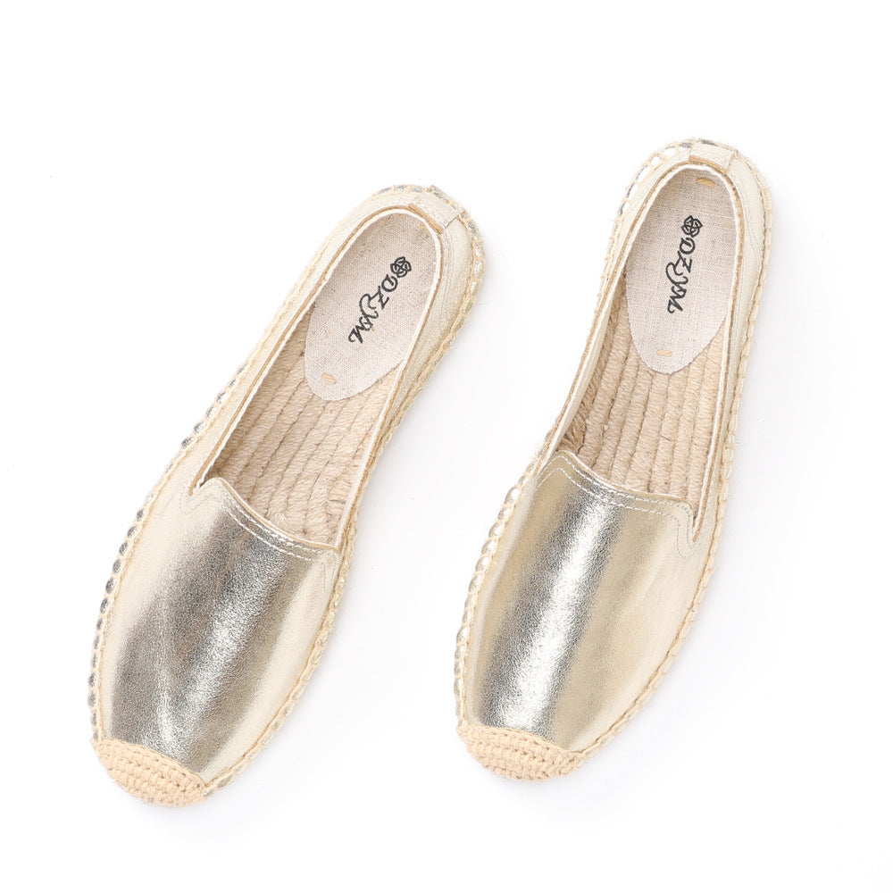 Women's & Men's Spring First Layer Cover Round Toe Casual Shoes