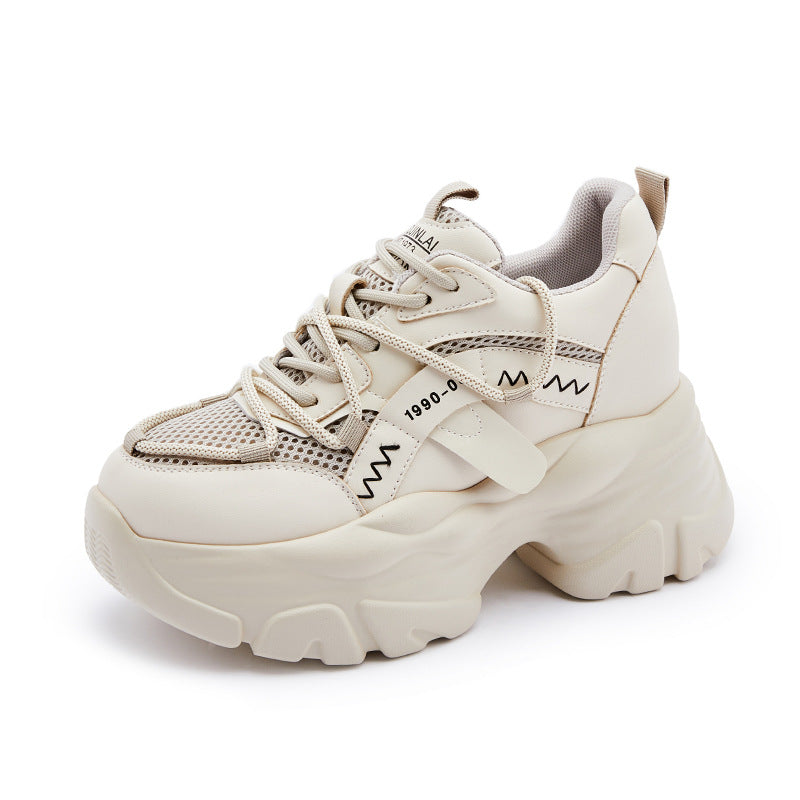 Women's Height Increasing Insole Dad Spring Breathable Sneakers
