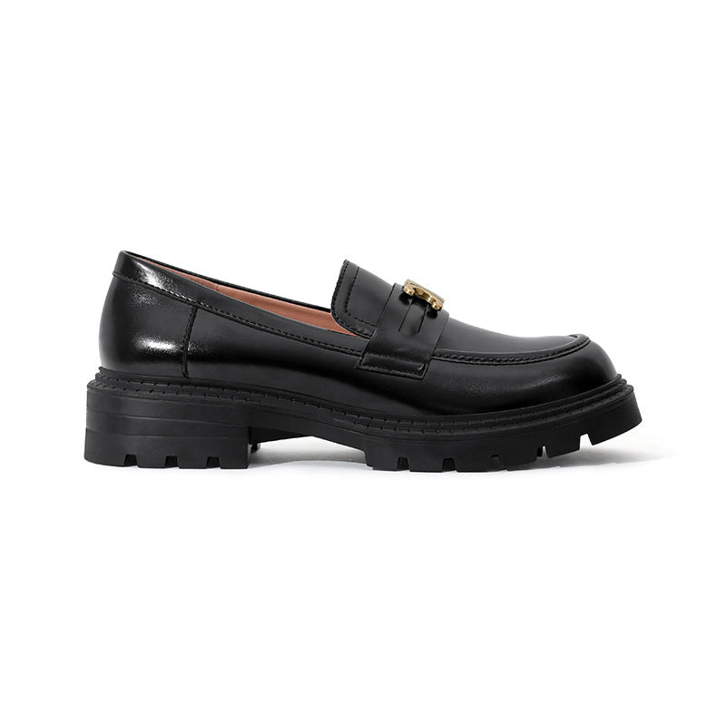 Women's Melbourne Manor Arc Gold Buckle Slip-on Loafers