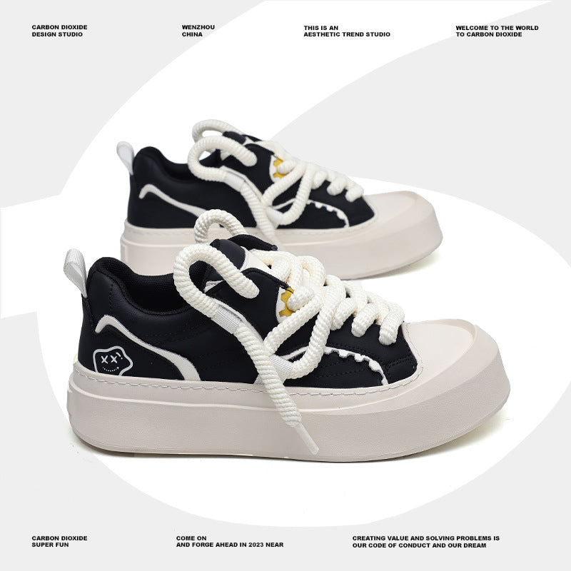 Men's Cute White Summer Niche Breathable Lovers Sneakers