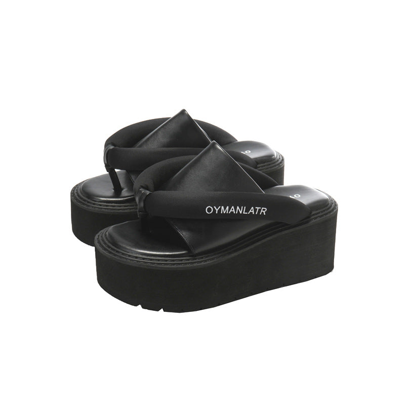 Wang Platform Flip-flops Sports Simple Outdoor Slippers