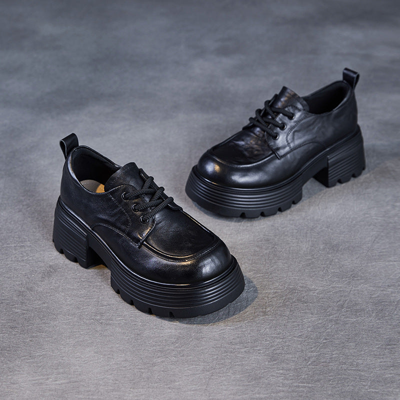 Women's New Spring Genuine Thick-soled British Loafers