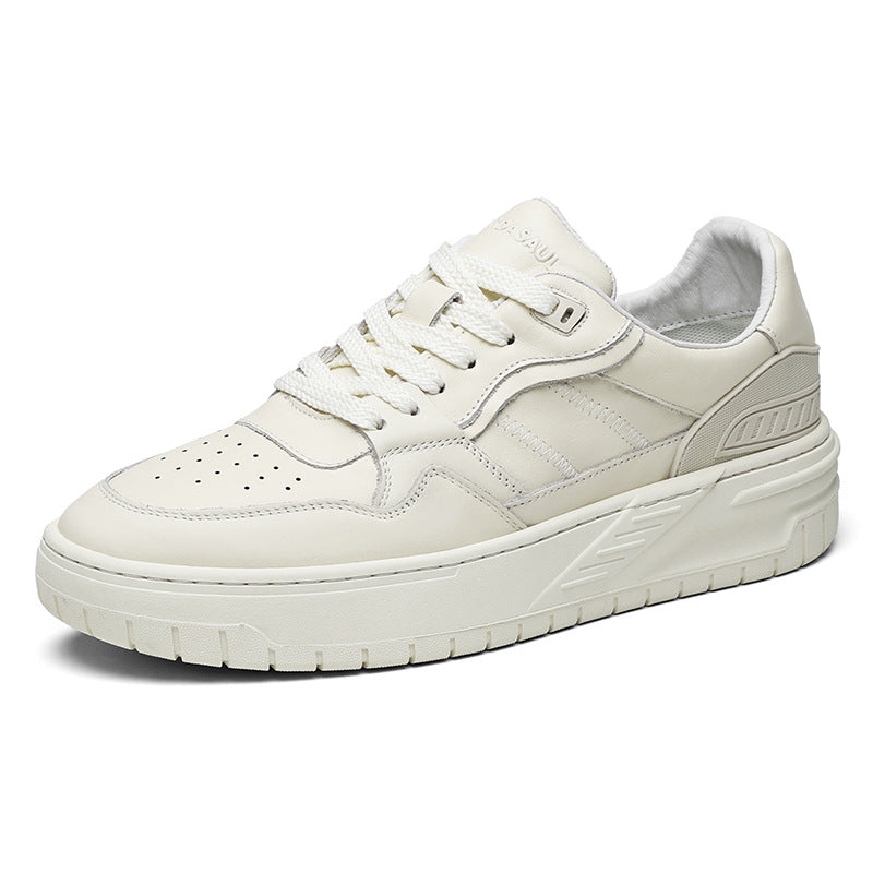 Men's Breathable White Autumn Trendy Sports Platform Men's Board Shoes