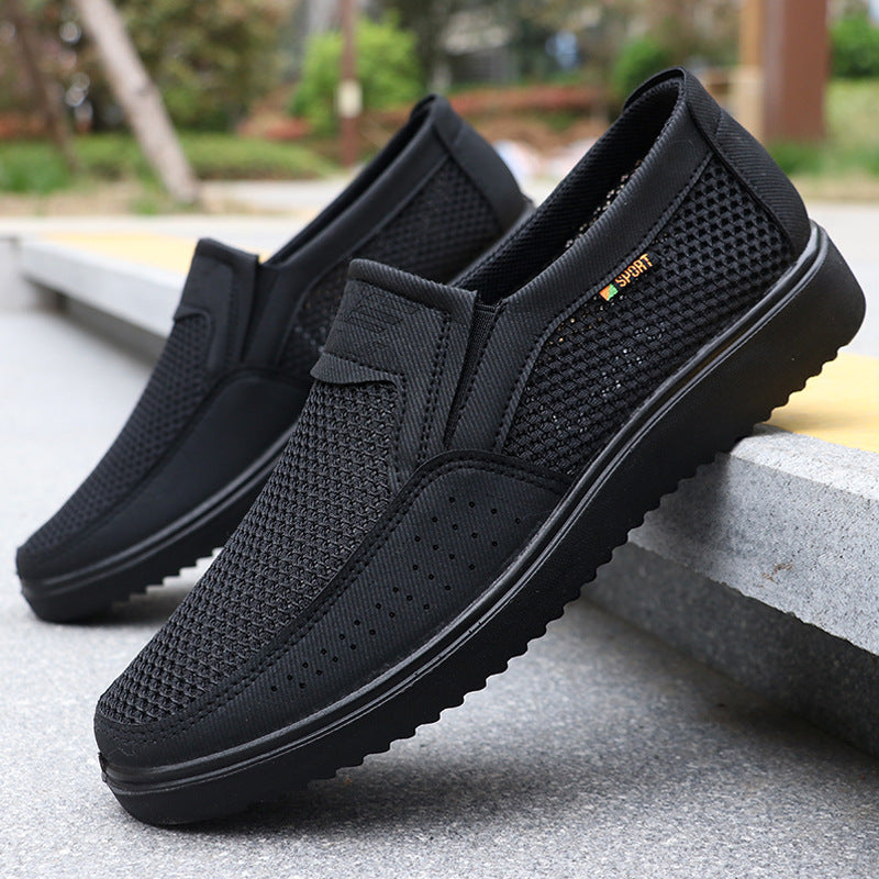 Men's Plus Size Summer Mesh Cloth Breathable Canvas Shoes