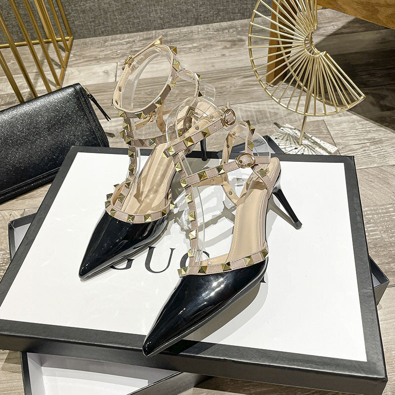 Women's Nude High Stiletto Summer Pointed Toe Heels
