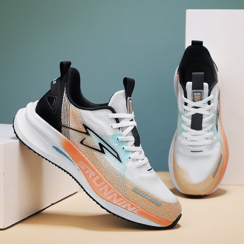 Men's Breathable Carbon Plate Running Portable Outdoor Sneakers
