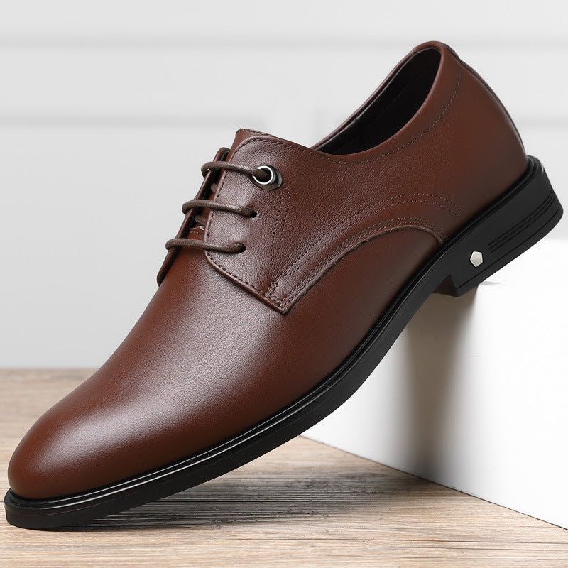 Men's First Layer Cattlehide Fashion Comfortable Durable Leather Shoes