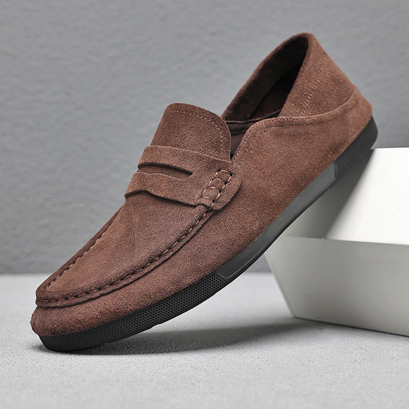 Men's Autumn Suede Soft Bottom Father Style Loafers