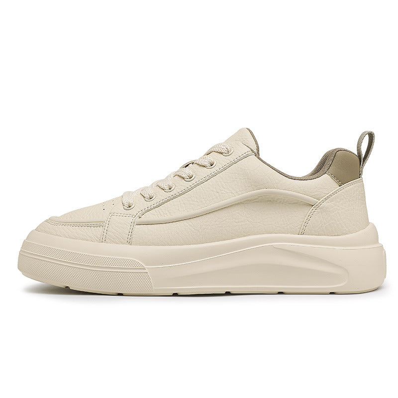 Men's Spring White Fashion Trendy Youth Board Sneakers