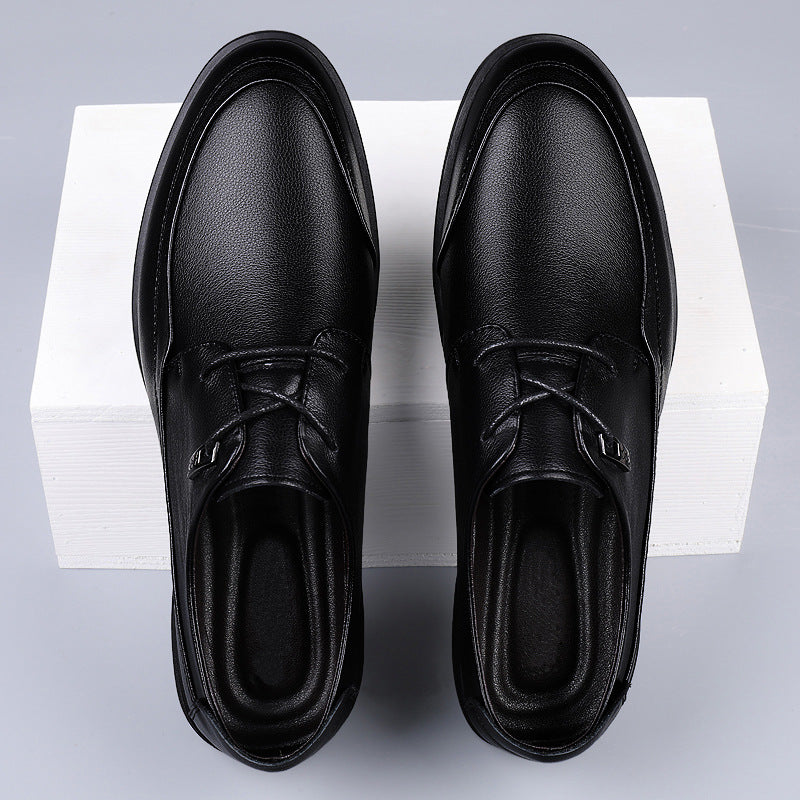 Men's Summer Fashion First Layer Cowhide Soft Leather Shoes