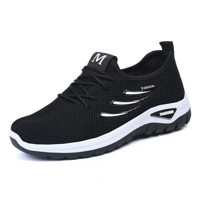 Men's Autumn Breathable Fly Woven Mesh Trendy Casual Shoes