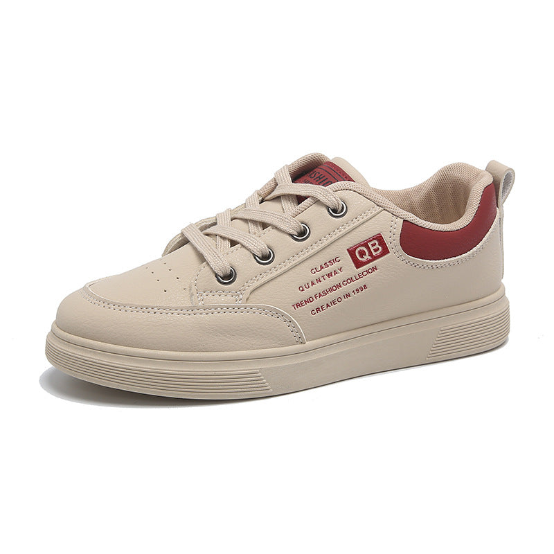 Women's White Autumn Korean Sports For Female Sneakers