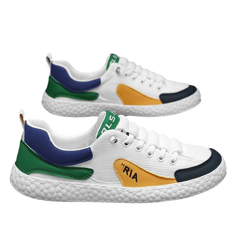 Men's Summer Breathable Fashion Mesh White Comfortable Soft Bottom Low Casual Shoes