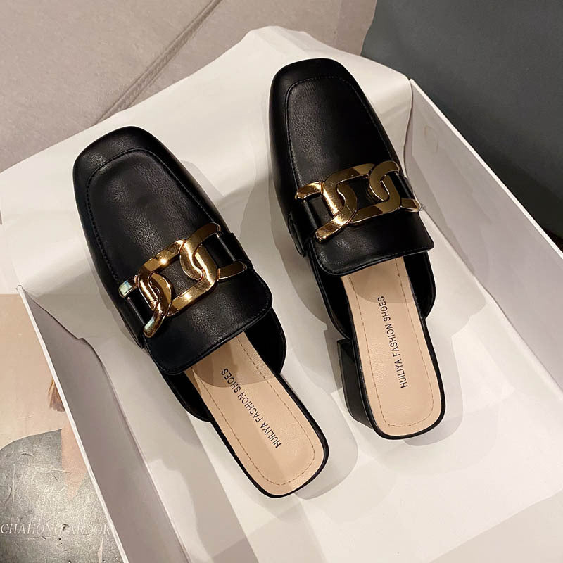 Women's Toe Half Summer Chunky High Temperament Sandals