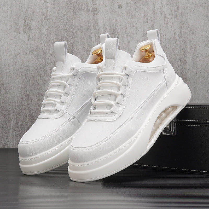 Men's Cushion White Autumn Trendy Fashion Thick Bottom Inner Height Casual Shoes
