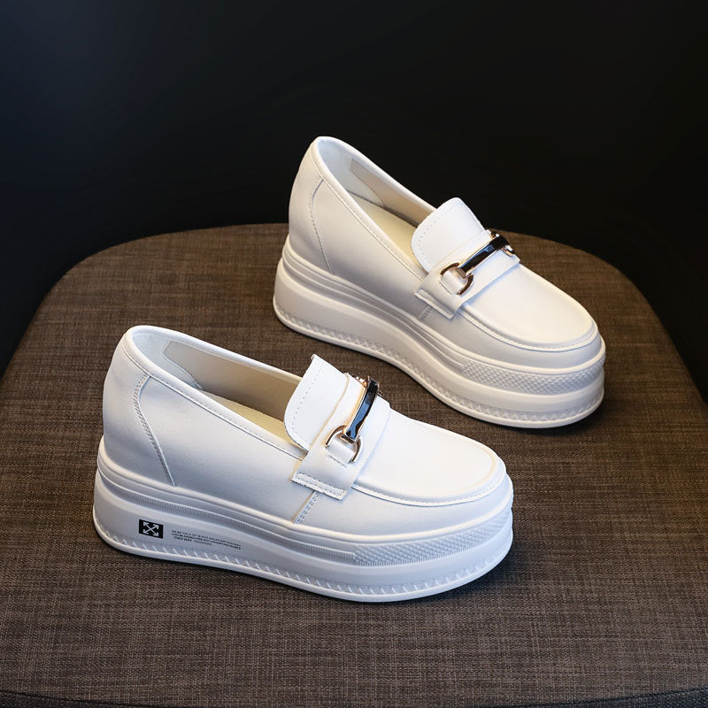 Women's Thick-soled Mesh Summer Height Increasing Insole Loafers