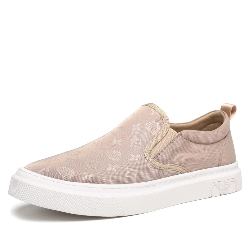 Men's Breathable Ice Silk Cloth Slip-on Lofter Canvas Shoes