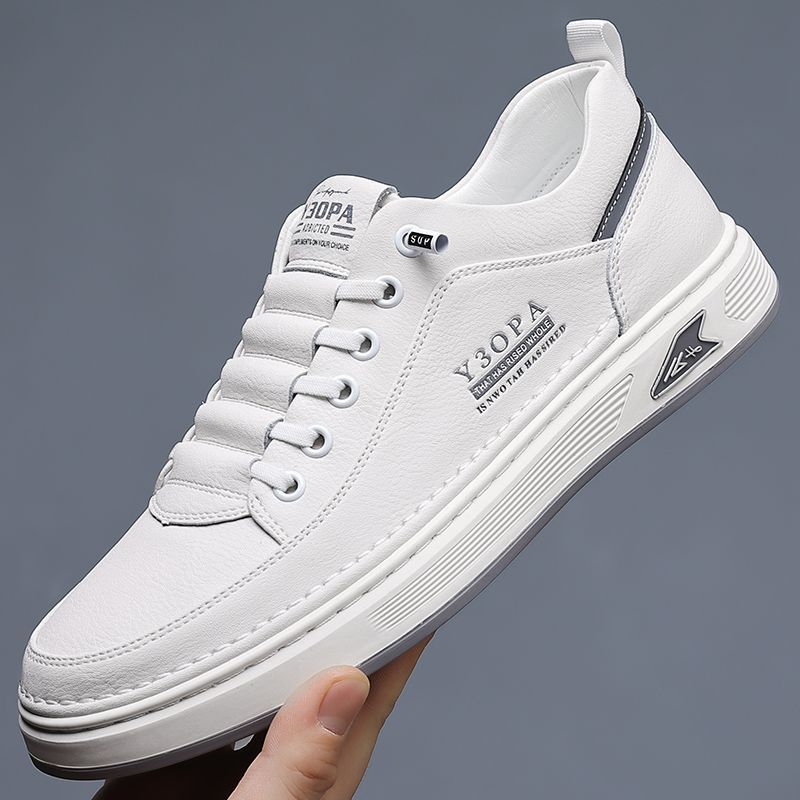 Casual Men's Graceful Fashion Breathable White Casual Shoes