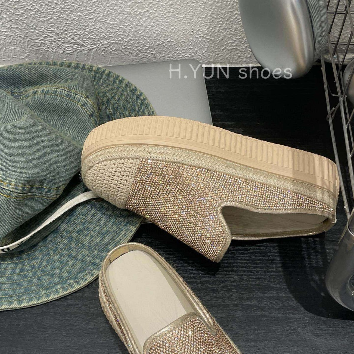 Women's Fisherman Summer Rich Shiny Noble Temperament Slippers