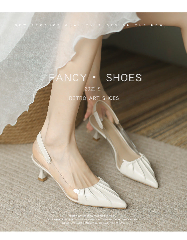 Women's & Men's Spring High-grade Closed Toe High With Skirt Heels