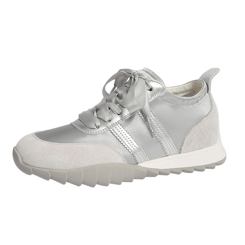 Women's Increasing Insole Small Breathable Ballet Training Stitching Leisure Sports Women's Casual Shoes