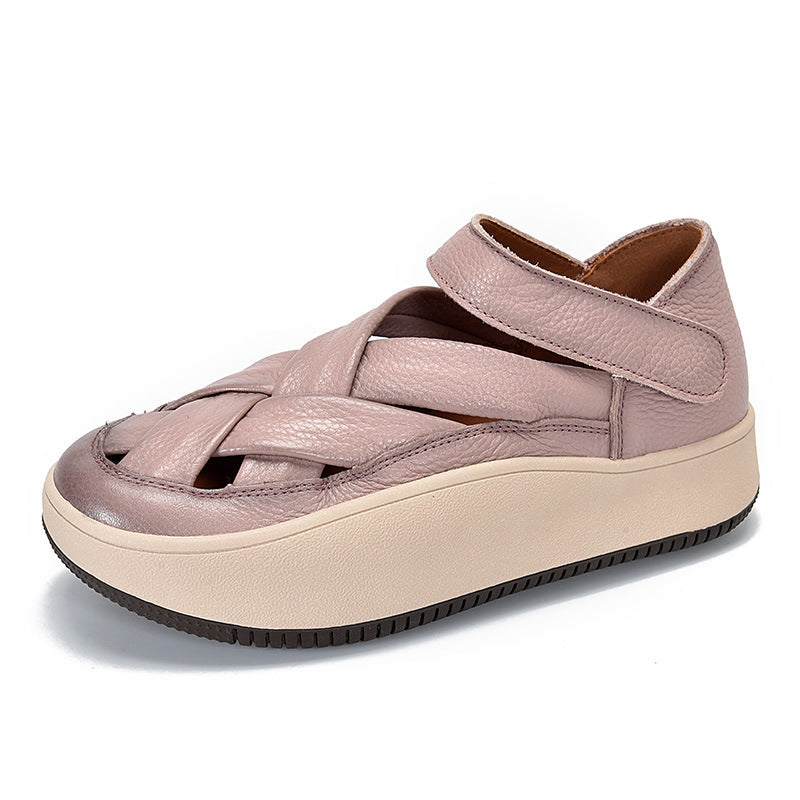 Women's Two Pairs Of Patchable Platform Summer Outdoor Sandals