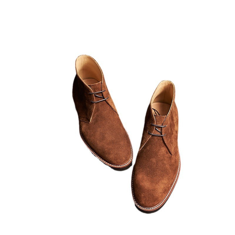 Men's Plus Size Handmade Suede Desert Business Martin Boots