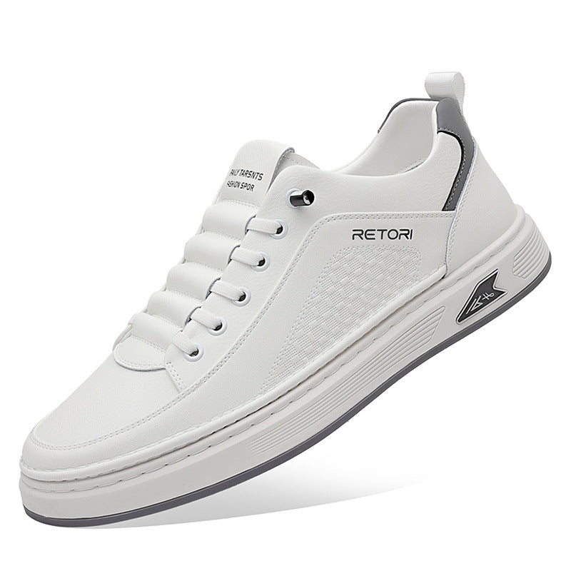 Men's Unique Summer White Fashion Platform Sneakers