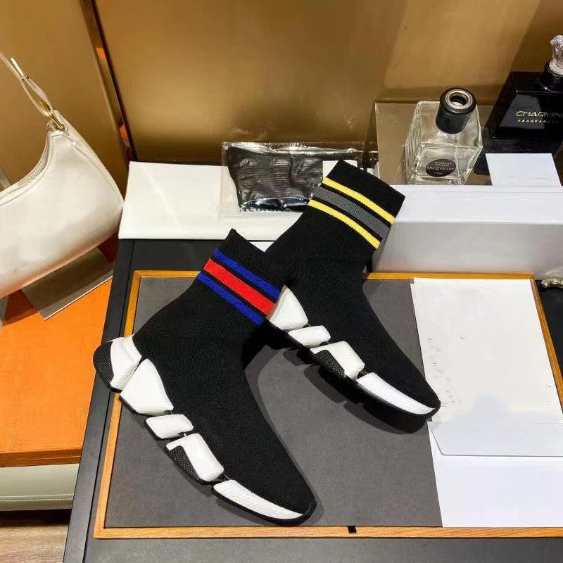 Version Color Matching Stretch Couple Female Sneakers