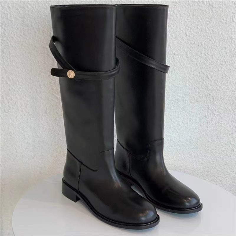Women's Coins In Seconds Retro Chunky Thick Bottom Boots