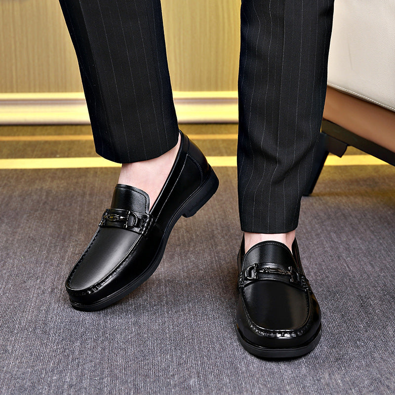 Men's Comfortable Genuine Breathable One Pedal Soft Sole Leather Shoes
