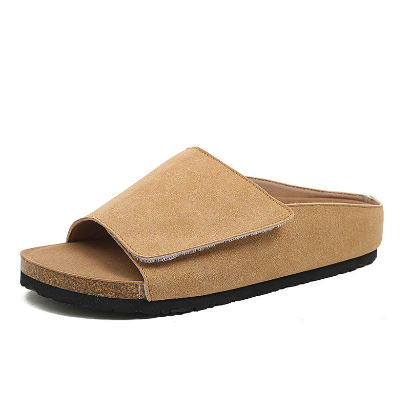 Women's Folding Wide Surface Flat Open Toe Slippers