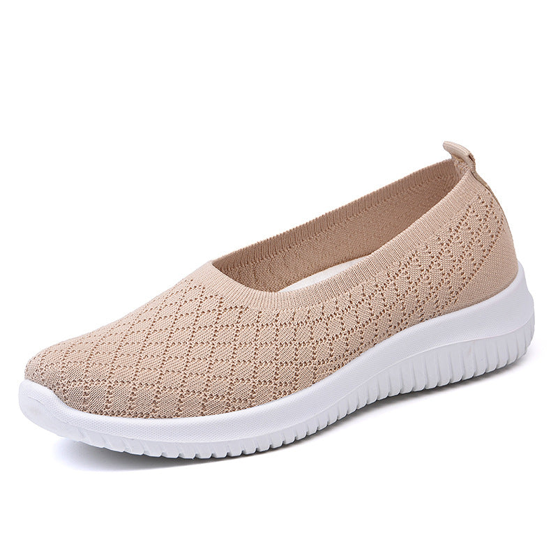 Women's Slip-on Oversized Flat Breathable Lightweight Low-cut Casual Shoes
