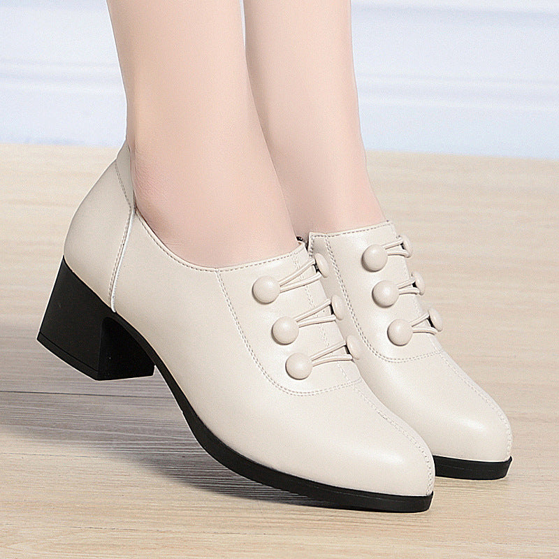 Women's Single Low Soft Bottom Surface Workplace Heels