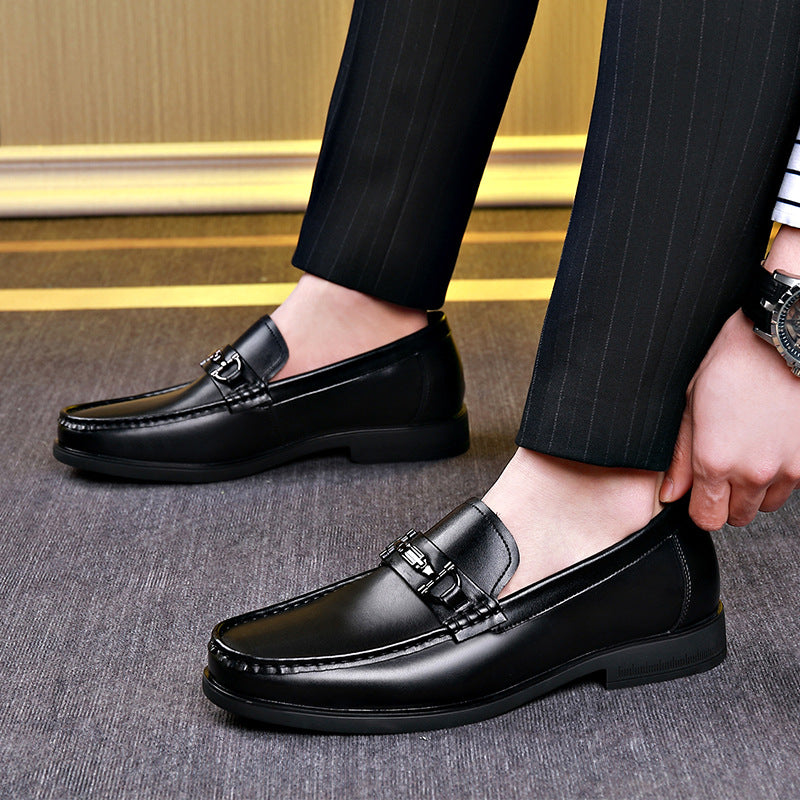 Men's Comfortable Genuine Breathable One Pedal Soft Sole Leather Shoes