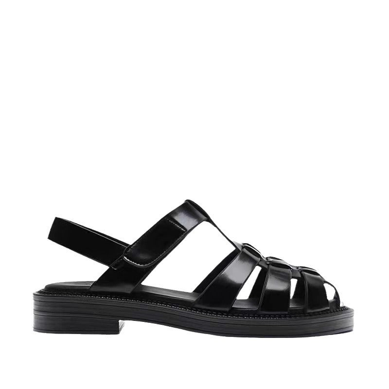 Women's Ankle Backpack Strap Flat Summer Platform Heels